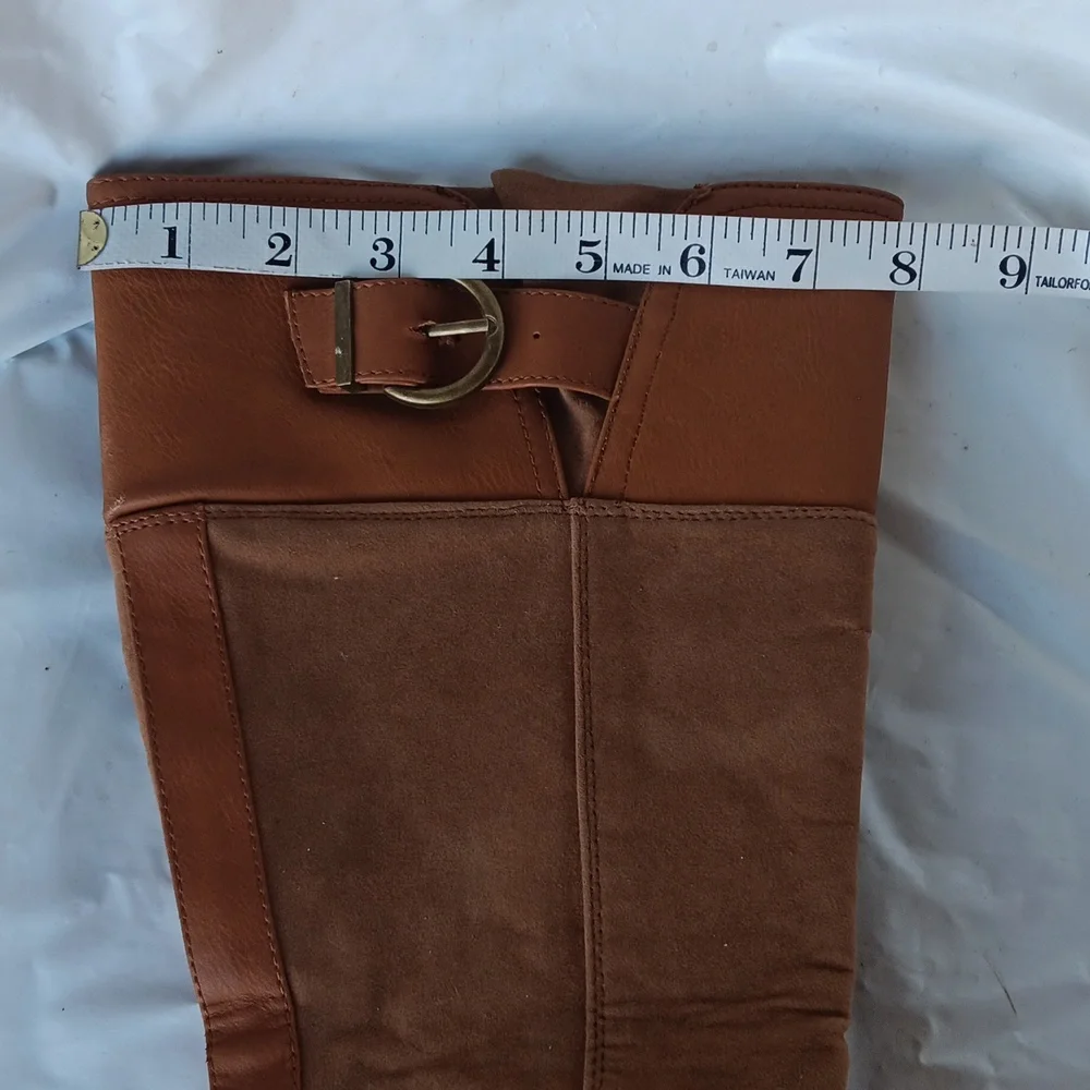 Daily Shoes Stylish Brown Knee-High Boots Womens 7.5